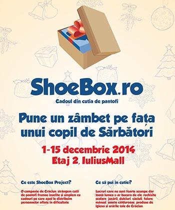 Iulius Mall susține campania Shoebox – cadoul din cutia de pantofi, prin care 100.000 de copii vor primi gratuit cadouri de CrăciunI