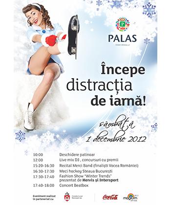 Pe 1 Decembrie se inaugurează la Palas singurul patinoar din Iași